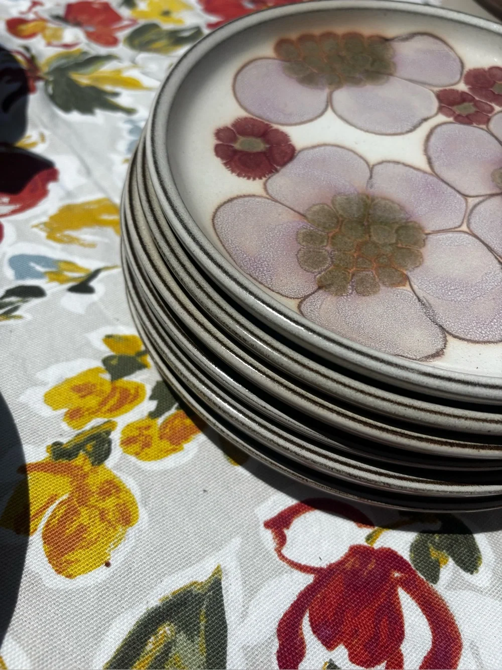 Denby England Vintage Gypsy salad plates. Please see other same pattern listings